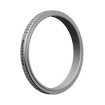 PolarPro - Fuji X100 Series Filter Adapter - Silver - Compatible with Fuji X100VI, X100V, X100, X100S, X70-49mm