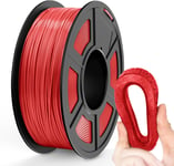 TPU Filament 1.75mm Rouge, Flexible Imprimante 3D Filament TPU, 95A TPU Précision dimensionnelle +/- 0,03 mm, Bobine de 1kg, Rouge.[G1262]