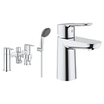 GROHE 25177000 | Get Deck Mounted Mixer Shower Set & 23330000 | BauEdge Basin Mixer Tap