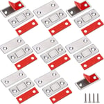 8pcs Loquets Magnetiques Pour Tiroirs Fenêtre Armoire Aimant Ultra Mince de Porte Placard Adhésif Loqueteau Aimant Puissant Fermetur