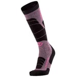 Therm-ic Femme Chaussettes Merino Reflector Women Chaussettes de ski, Pink/Black, FR : S (Taille Fabricant S(37-38)) EU