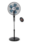 Orbegozo Sf 0640 - Ventilateur silencieux sur pied avec télécommande, minuterie, 2 vitesses + modes Turbo et silencieux, 65 W, noir