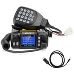 QYT KT-7900D Car Mobile Radio 25W Quad Band 136/220/350/440MHz 2 Way Radio+Cable