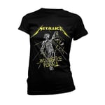 METALLICA - AND JUSTICE FOR ALL TRACKS (BLACK) BLACK T-Shirt, Girlie with backpr