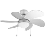 Ventilateur de plafond Tristar VE-5810 - Ventilateur avec lumière - Ventilateur de plafond avec cordon de serrage - 3 positions réglables - ø 76 cm