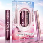 Maybelline New-York - Coffret 2 Mascaras Volume & Longueur - Sky High - Teinte : Very Black & Burgundy Haze - 7,2 ml