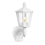 STEiNEL Lampe d'extérieur L 15 blanc, applique d'extérieur classique, lanterne, max. 60 W, E27, lampe d'extérieur sans détecteur de mouvement 069186