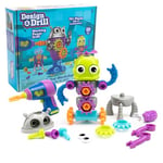 Learning Resources Atelier Design & Drill, Robot pour Les garçons et Les Filles, STEM de Construction, Jouets à emporter avec perceuse pour Enfant Qui Fonctionne, dès 3 Ans, EI-4177, Multi, Medium