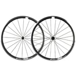 DT Swiss P 1800 Spline 32 Clincher Road Wheelset - 700c Black / SRAM Shimano Pair 10-11 Speed