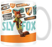 Zootropolis Sly Fox Ceramic Mug, Multicoloured, 7.9x11x9.3 cm