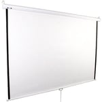 Écran de projection vidéoprojecteur enroulable 500 g/m² 88,2 pouces 152x152cm Helloshop26 0601001