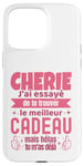 Coque pour iPhone 15 Pro Max Cadeau Original Chérie Saint Valentin Amour Couple Humour