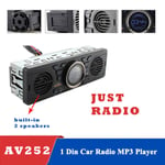 AV252/8236 sisäänrakennettu 2/3 kaiutinta autoradio 12V Bluetooth handsfree FM USB SD AUX IN audio kojelauta stereo MP3-soitin