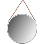 Miroir rond sur corde 40CM silver KLMH-0410S-1