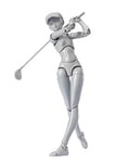 TAMASHII NATIONS Bandai Birdie Wing Figurine S.H. Figuarts Body-Chan Sports Edition DX Set (Birdie Wing Ver.) 14 cm