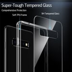 ESR Mimic Series Tempered Glass Cover Case for Samsung Galaxy S10+ Plus Black