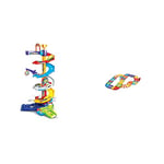 VTech - Tut Tut Bolides - Méga Circuit Spirales 2 en 1, Circuit Voiture, Course de Voitures – Version FR & Tut Tut Bolides - Super Pack multipistes Twist - Circuit pour Voitures – Version FR