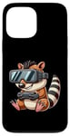 Coque pour iPhone 13 Pro Max Animal de joueur mignon avec des lunettes VR Cartoon