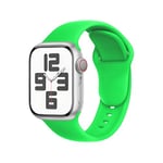 SRena Bracelet SBC1 pour bracelet apple watch se ultra 2 series 10 9 8 7 6 5 4 3 2 1 49mm 46mm 45mm 44mm 42mm 41mm 40mm 38mm cuir sport montre silicone en couleur Vert Fluorescent