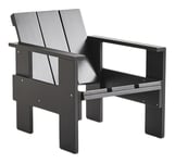 Crate Lounge Chair - Black Water-based lacquered