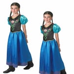 Kids Classic Anna Frozen Fancy Dress Costume Disney Princess Child Outfit Girls