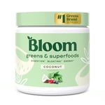 Bloom Nutrition Super Greens Powder Smoothie & Juice Mix - Probiotics for Digestive Health & Bloating Relief for Women, Digestive Enzymes with Superfoods Spirulina & Chlorella for Gut Health (Coconut)