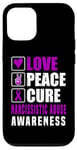 Coque pour iPhone 13 Pro Ruban violet pour sensibilisation à la violence narcissique