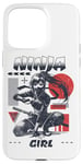 Coque pour iPhone 15 Pro Max Ninja Girl T-Shirt