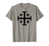 JERUSALEM CROSS FIVE-FOLD CROSS KNIGHT'S TEMPLAR T-Shirt