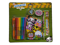 Moshi Monsters Moshling Zoo Super School Set- BNIP - Stationary pens notepad