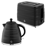 Swan Symphony Kettle & 2 Slice Toaster Kitchen Set (Black) 🚚💨