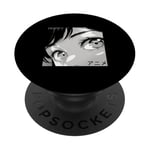 Anime Personnages japonais Kawaii Yeux Visage PopSockets PopGrip Interchangeable