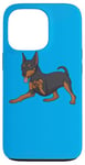 iPhone 13 Pro Mini Pinscher Playful Funny Dog Case