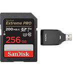 SanDisk Extreme PRO 256GB UHS-I SDXC card + RescuePRO Deluxe with the SanDisk SD UHS-I Card Reader