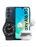 Samsung Galaxy A16 4GB 128GB 5G (Brand New) + Galaxy Watch 6 Classic R950 + Galaxy Buds FE R400 (Bundle Deal)