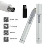 Nose Hair Trimmer Women Men Battery Operated Eyebrow Facial Hair Remover Tool