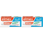 elmex® dentifrice junior (7/12 ans) à la menthe 2x2x75 ml dentifrice(s)
