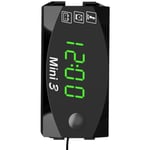 Elektronisk klocktermometer tre-i-ett LED elektronisk watch 12V stor skärm universal IP67 lämplig för alla 6-30V motorcyklar, bilar och shi