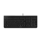 CHERRY KC 1000, clavier filaire, layout belge (AZERTY), Plug & Play via un port USB, design plat, actionnement des touches ultra-silencieux, noir