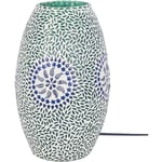 Lampe de table mosaïque Green Lamps 32x18x18cm - Lampe de table arabe exotique - Signes Grimalt