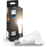 White, ampoule led connectée E27 100W, 1600 lumen, compatible Bluetooth, fonctionne avec Alexa, Google Assistant et Apple Homekit - Philips Hue