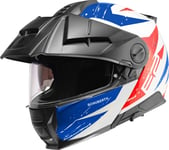 Hjelm, Schuberth. E2 Explorer Blue (rød / Hvit / Blå)