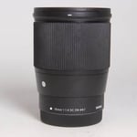 Sigma Used 16mm f/1.4 DC DN Contemporary - Canon M Mount