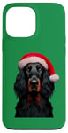 iPhone 13 Pro Max Gordon Setter With Santa Hat Christmas Dog Owner Lover Xmas Case