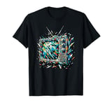 Polygon Art Vintage Television TV Retro 70s 80s T-Shirt