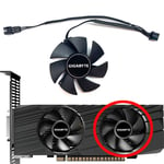 ventilateur refroidisseur GPU 4.6cm FS1250-S2053A 12V 0.19A pour GIGABYTE GeForce GTX1650 1630 OC - Type right fan