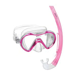 Mares Adultes Set de plongée Masque + Set Snorkel Seah Whitehorse Junior Rose/Transparent