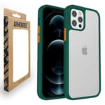 Armoured™ Shield Tough Case for Apple iPhone 13 - Green (Orange Buttons)