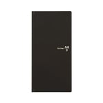 Plus memo pad notebook card. Clie A 4 x 1/3 premium cross matte black 77-926 FS