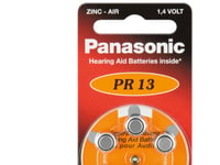 Panasonic V13 6-Bl (Pr48/Pr13h), Engångsbatteri, Zink-Luft, 1,4 V, 6 Styck, 310 Mah, Silver